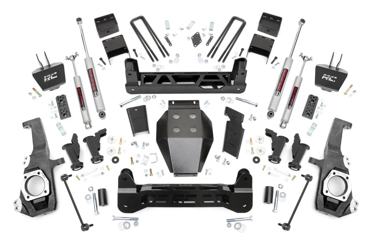 Chevrolet Silverado 2500 HD Suspension Lift Kit - Rough Country - 5 Inch Lift Kit with Torsion Drop - '20-'25